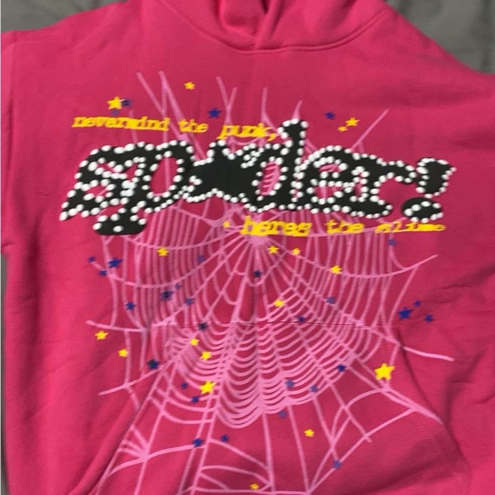 Spyder Pink Graphic Hoodie for Men